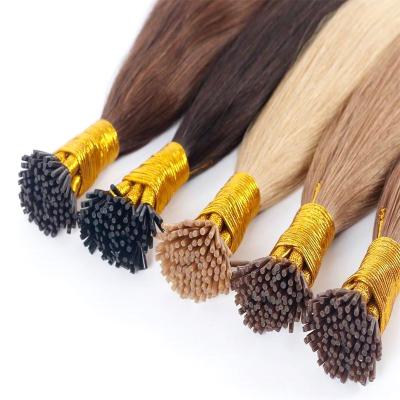 China Itip Hair Extensions Wave I Tip Silky Straight Hair Extensions Russian Micro Hair Products for sale