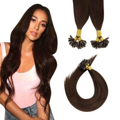 China Cheap Silky Straight Wave Mink Hair u Double Bond Hair Extension 30 Inch Pulled Tip Keratin for sale