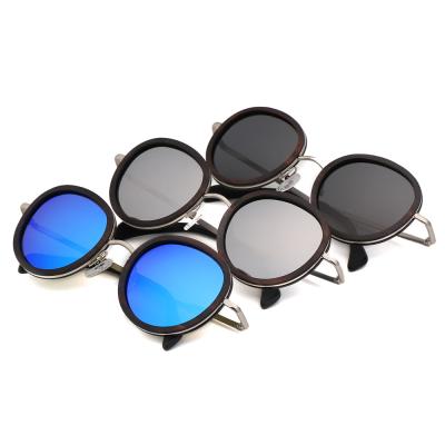 China 10 Years Experience High Quality Metal Legs Fashionable Bamboo Wooden Sunglasses for sale