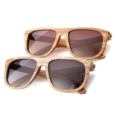 China 10 years fashion experience of environmental friendly wooden glass bamboo sunglasses zebra for sale