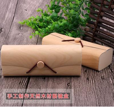 China Eco-friendly Handmade Natural Wooden Fashion Flip Sunglasses Glass Case Case for sale