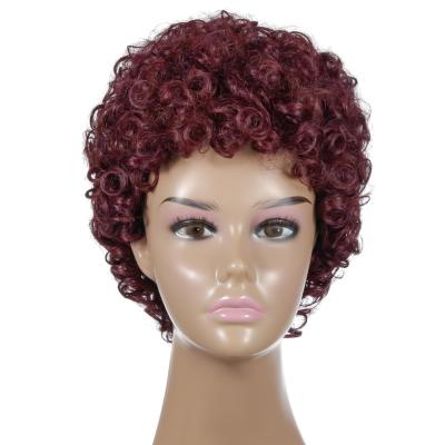 China Body Wave Cheap Cut Remy Brazilian Hair Wigs Curly Short Hair Wig for sale