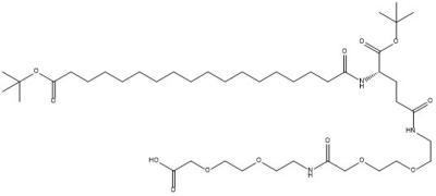 China Code: tBuO-Ste-γGlu(OtBu)-AEEA-AEEA-OH (side chain intermediate) (1118767-16-0) for sale