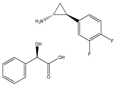 China (1R,2S)-2-(3,4-Difluorophenyl)cyclopropanamine (2R)-Hydroxy(phenyl)ethanoate (376608-71-8) for sale