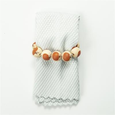 China DIANJIN DJ-Z210805 2021 Viable Handmade Natural Wooden Beads Napkin Rings for sale