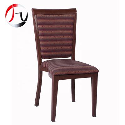 China Nice Workmanship Modern Luxury Wood Imitated Dining Chair Aluminum Restaurant Chair for sale