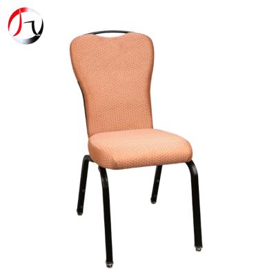 China Modern Custom Design Aluminum Frame Luxury Stacking Hotel Banquet Gold Finish Chair for sale