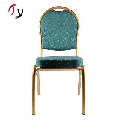 China Whosale modern iron steel metal stacking hotel restaurant banquet oval round back chairs for events for sale