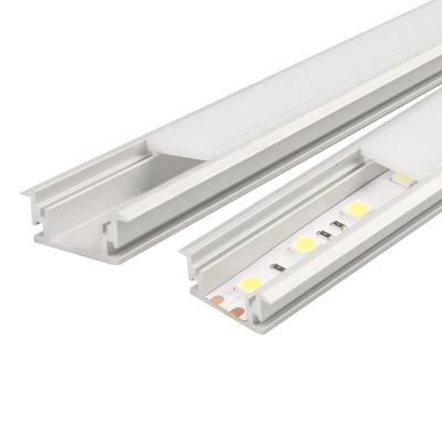 China Decorations cheap led recessed aluminum slot for led strip or bar light recessed mounted U shape aluminum channels for sale