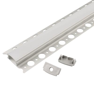 China Decorations 2814 Strip T5 Led Channel Led Plaster Profile Recessed Drywall Led Aluminum Profile For Ceiling Wall for sale