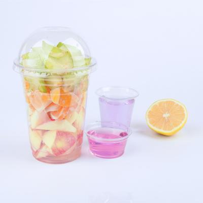 China 100% Logo Printed Disposable Cold Hot Lid Drink Plastic Cup PP Clear Bubble Custom Made Eco-Friendly Cup Plastic Cups for sale