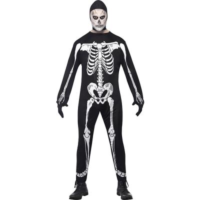 China Eco-Friendly Halloween Costume Set Halloween Scary Costume Skeleton Suit Men for sale