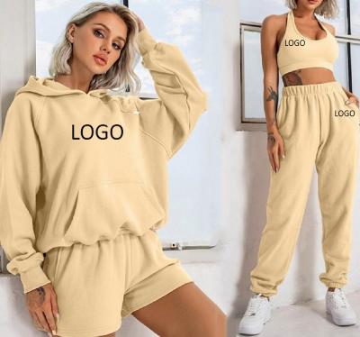 China 2021 Custom Breathable Cotton Jogger Set Single Hoodies Jogging Tracksuit Sweatsuit Suit Team Jogger Set Women for sale