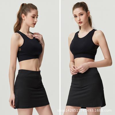 China Best-selling fashion breathable quick-drying sportswear women's elastic waistband element pleated shorts tennis skirt for sale