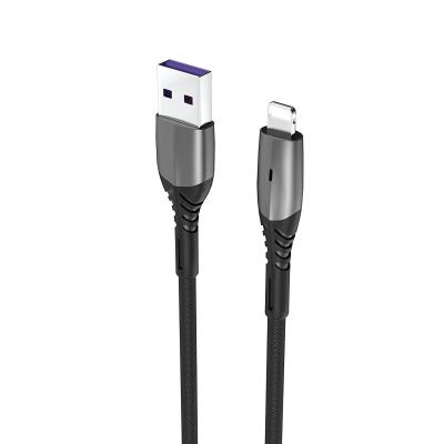 China Mobile Phone Over Charging Data Cable 2.4A USB To Type-C Micro IOS Nylon Braided Charging Cable for sale