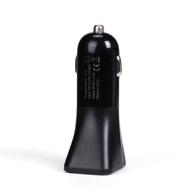 China Portable 12w Car Phone Charger 9~12v Car Charger Dual USB Charger 2.4 Amp for sale