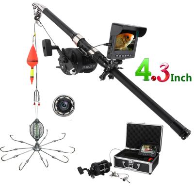 China 4.3 Inch Color Control Bottom Water Fishing Video Camera Kit with 8 Pcs IR LED Lights with Blast Hooks F008MEW-20M for sale