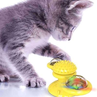 China Wholesale Cat Small Kitten Pet Toy Good Quality Viable Hot Selling Interactive Spinning Windmill From Amazon for sale