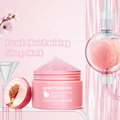 China Moisturizer Bestselling Peach Milk Beauty Skin Juicy Sleep Mask - Natural Refine Pores To Moisturize Leave-in Pink Overnight Facial Mask for sale