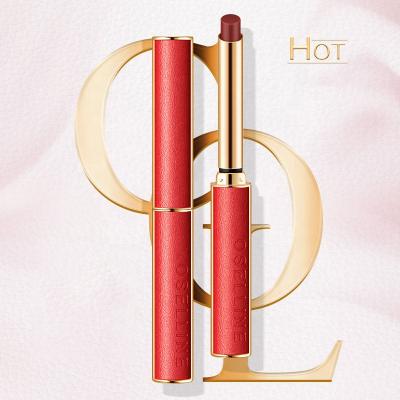 China Cruelty Free Vegan Matte Slim Lip Stick Waterproof Private Label Lipstick Light Comfortable Hydration 100% Waterproof Color for sale