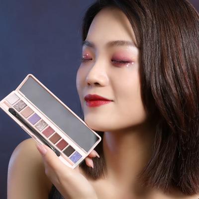 China Private Label Waterproof Eyeshadow Highly Pigmented Best 10 Color Palette Vegan Makeup Cosmetic Eyeshadow for sale