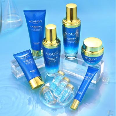 China Face Factory Cosmetic Caviar Gift Box Luxurious Anti Aging Moisturize Reduce Fine Lines Caviar Skin Care Set for sale