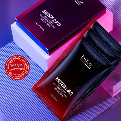 China Whitening Private Label Men's Skin Care Products OEM - CFDA Certification Whitening Mask For Men With Niacinamide Alpha Arbutin Sheet Mask for sale