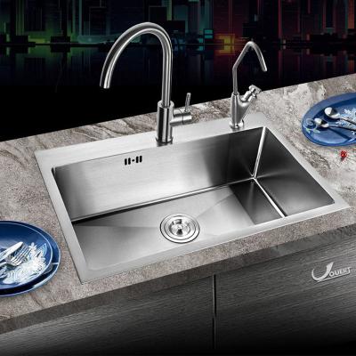 China With Faucet OM-3018 Stainless Steel Kitchen Sink Handmade Faucet Stainless Sink for sale