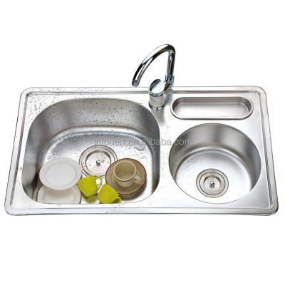 China With Faucet factory direct stainless steel industrial wash basins and kitchen sink for sale