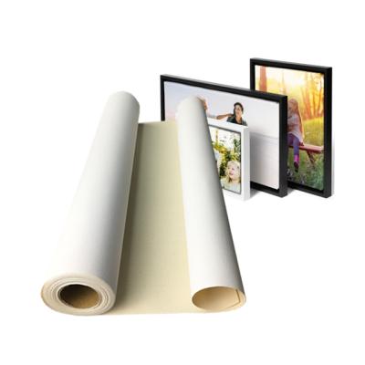 China Inkjet Printing Roll 60Inch 360gsm Matte Waterproof Wholesale Printing Matte Inkjet Cotton Canvas for sale