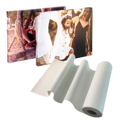 China Inkjet Printing Matte Inkjet Fine Art Canvas Roll Polyester Canvas Roll For Large Format Printer for sale