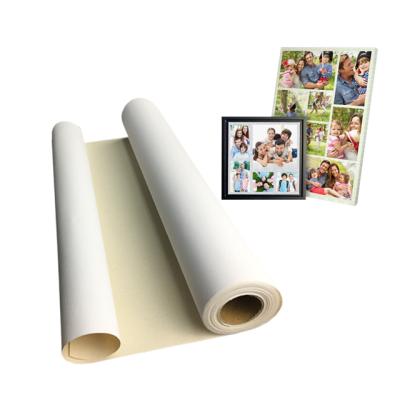 China Indoor Digital Printing Factory Supply High Quality Matte Inkjet 320gsm 44 Canvas Roll For Plotter for sale