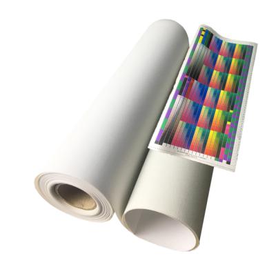 China Digital Inkjet Printing Good Blend Art Canvas Rolls , Waterproof 360gsm Polyester Cotton Matte Inkjet Canvas for sale