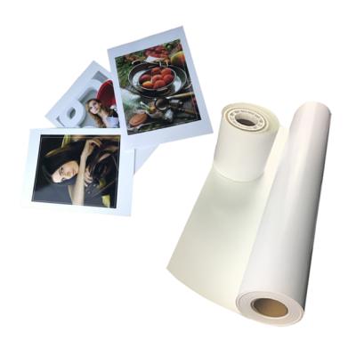 China Digital Inkjet Printing Blank White Photographic Printing Roll 230gsm Paper , Cast Coated High Glossy Photo Paper for sale