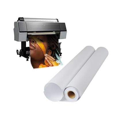 China Digital Inkjet Printing Wide Format Wholesale 108gsm White Waterproof Matte Coated Inkjet Photo Paper Best Quality for sale