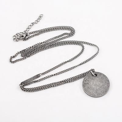 China Hiphop Fashion Jewelry Round Necklace 304L Stainless Steel Chandelier Men/Women Digital 1314 Pendant for sale