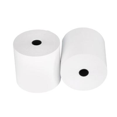 China Pos Atm Bank 100% Wood Pulp Cash Register Paper 80*80mm Pure Thermal Printer Paper Roll POS Printer ATM Printer for sale