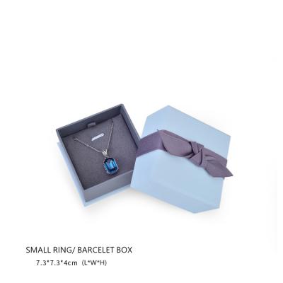 China Handmade Premium Jewelry Gift Box Plain Cardboard Paper Packaging Jewelry Gift Box For Ring And Earring Gift Box for sale