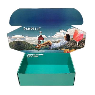 China Hot Sale Recyclable Healthcare Corrugated Packaging Boxes Branded Mailing Boxes Full Color In 2 Different Designs for sale