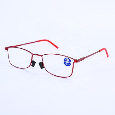 China Fashion\comfortable\durable fashion from Hengtai new net anti-lost reading glasses portable red light mobile phone holder small case reading glass for sale