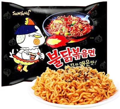 China Korean Buldak Ramen Chicken Trans-fat Noodle Fire Free Hot Spicy Flavor Noodle for sale