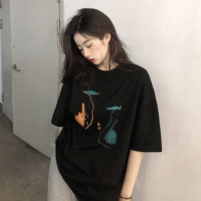 China Customized loose crew neck QUICK DRY 2022 women's T-shirt women's T-shirt manufacturer summer wholesale oversized sleeve shorts for sale