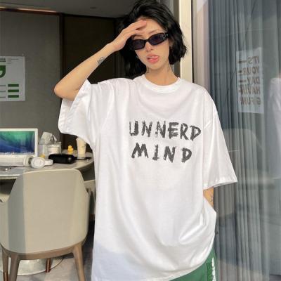 China QUICK DRY women oversized t-shirt crop tops t-shirt women t-shirts korean tops short sleeve loose spring summer 2022 for sale