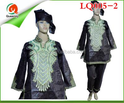 China LQ005-2 china wholesale cheap men bazin robe lady dress anti-static for sale