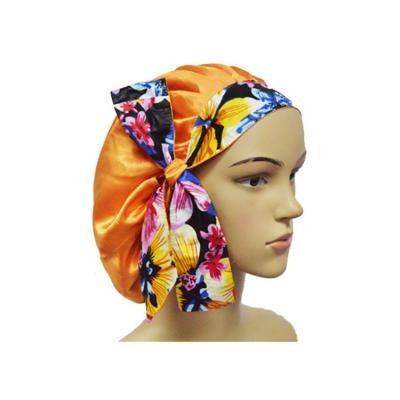 China Popular Queency African Hood With String Welcomed Silk Satin Sleep Head Wrap for sale