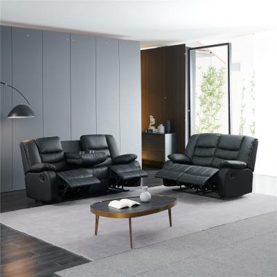 China Living Room Furniture Recliner Genuine Leather Leader Sofa Cooling Sectional Recliner for sale