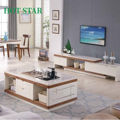 China Modern Hot Sale High Quality Living Room Marble Coffee Table With Drawers Dining Table Simple Style Dining Table Designs for sale