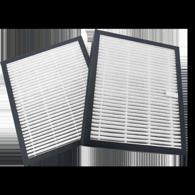 China HVAC Activated Pleated Carbon Paper Filter Pleated HEPA Combo Active Carbon Air Filter for sale