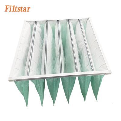 China Good Quality HVAC Air Conditioning Bag Air Filter G4 F5 F6 F7 F8 Medium Bage Filter Vacuum Cleaner for sale