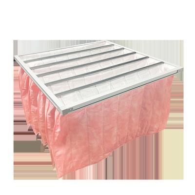 China HVAC Frame Ventilation System Air Conditioning Bag Pocket Aluminum Industrial Air Filter G4 F5 F6 F9 for sale